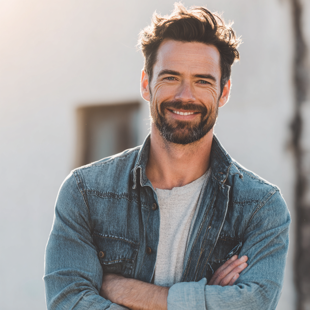 Активний чоловік на тренуванні